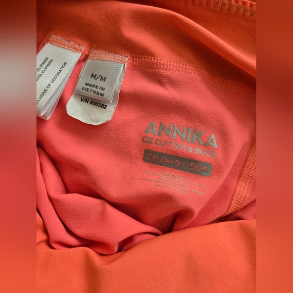 Cutter and Buck Annika Pink/Neon Orange Pickleball Golf Skirt with Pockets | M - Picture 5 of 6